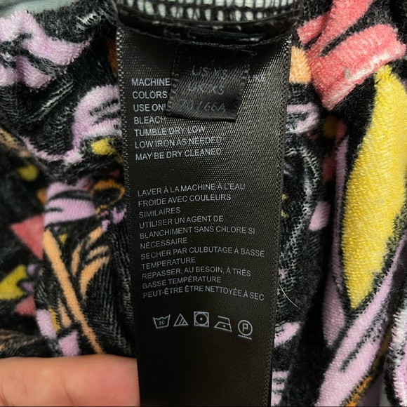 FREE PEOPLE At First Sight Black Floral Terry Shorts - Picture 7 of 8